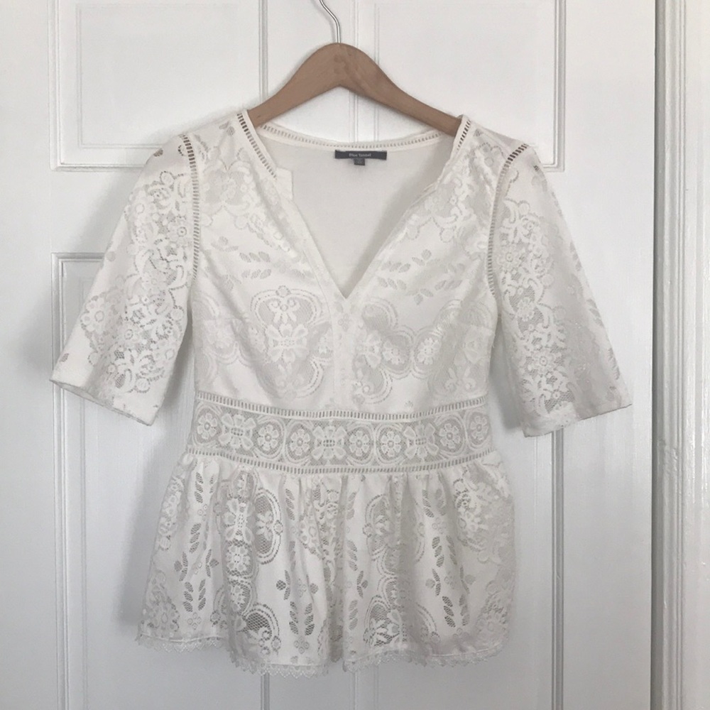 White lace top